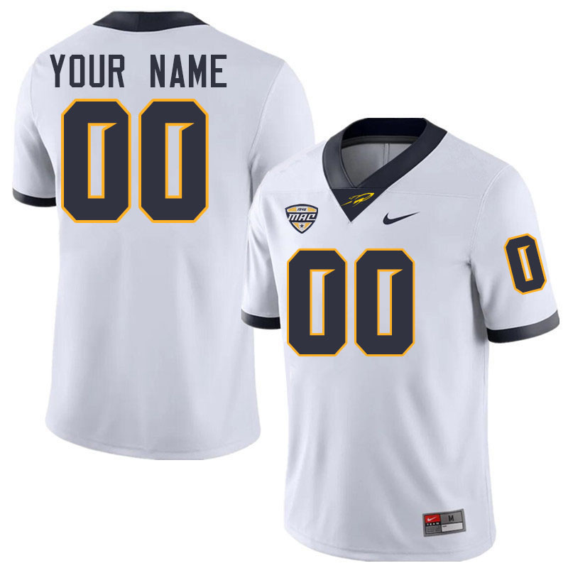 Custom Toledo Rockets Name And Number Football Jersey-White